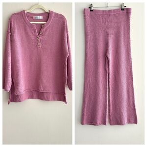 Free People Beach Hailee Sweater Set, Size XS, Pink